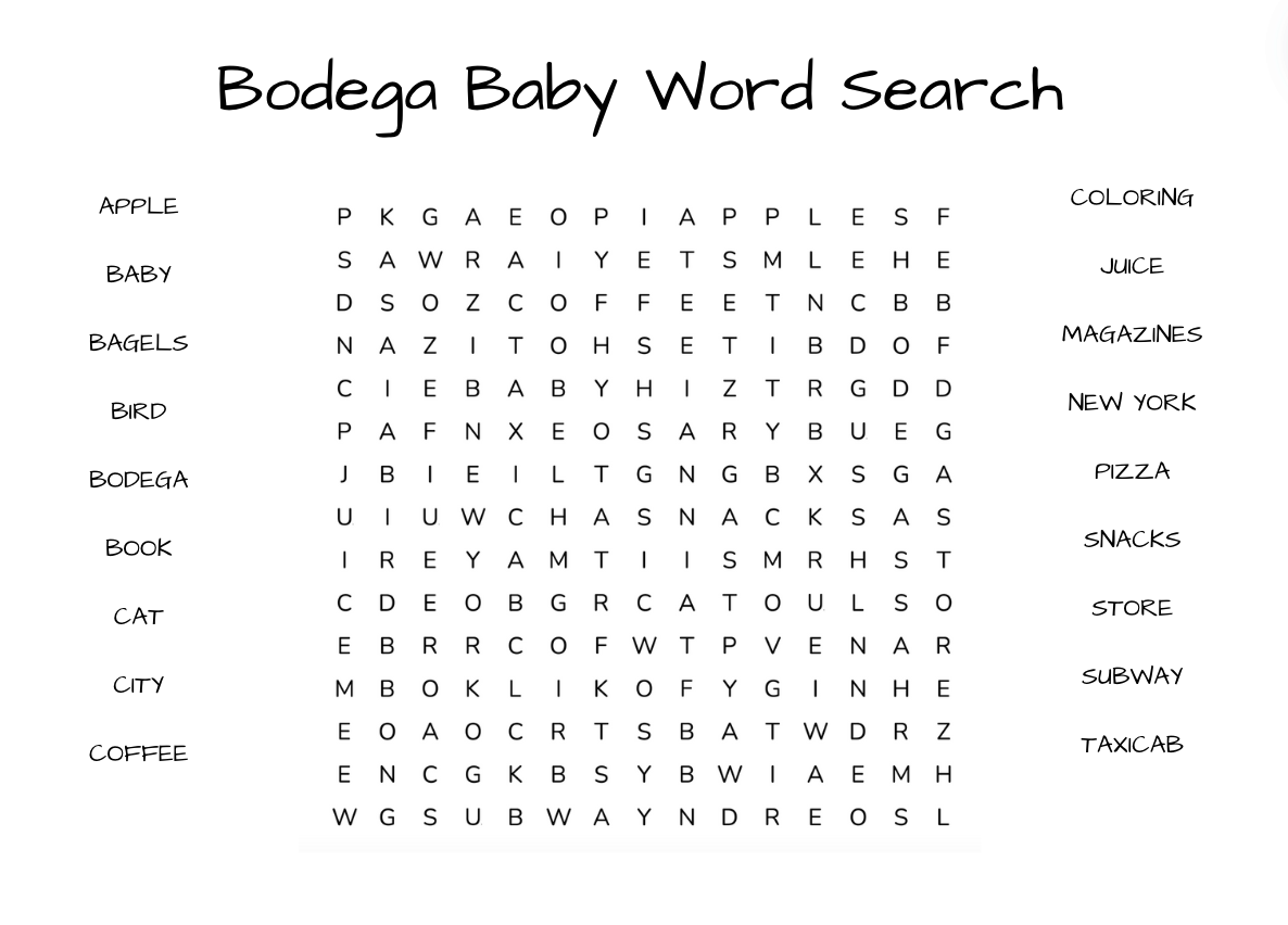 Bodega Baby: The Coloring Book